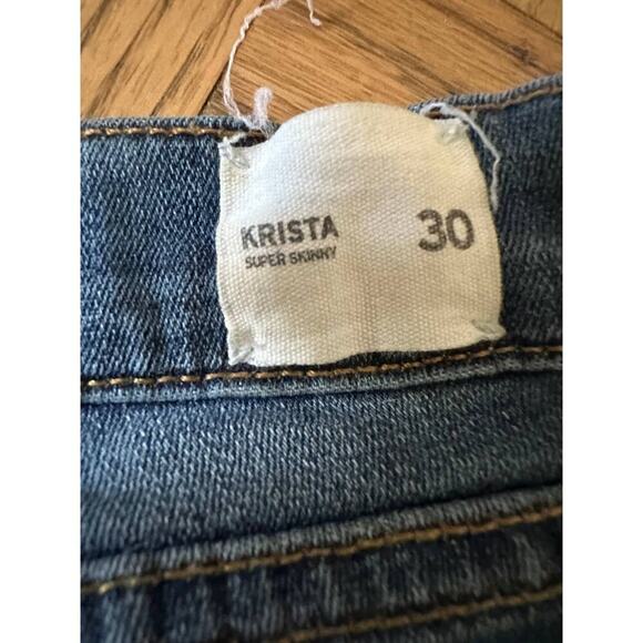Hudson Krista Super Skinny Dark Denim Jeans , Size 30 - Picture 6 of 8
